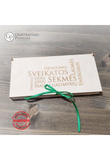 Medinis pinigų vokelis "Sveikatos"